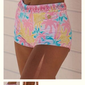 Tropical Print Women's Bikini Shorts